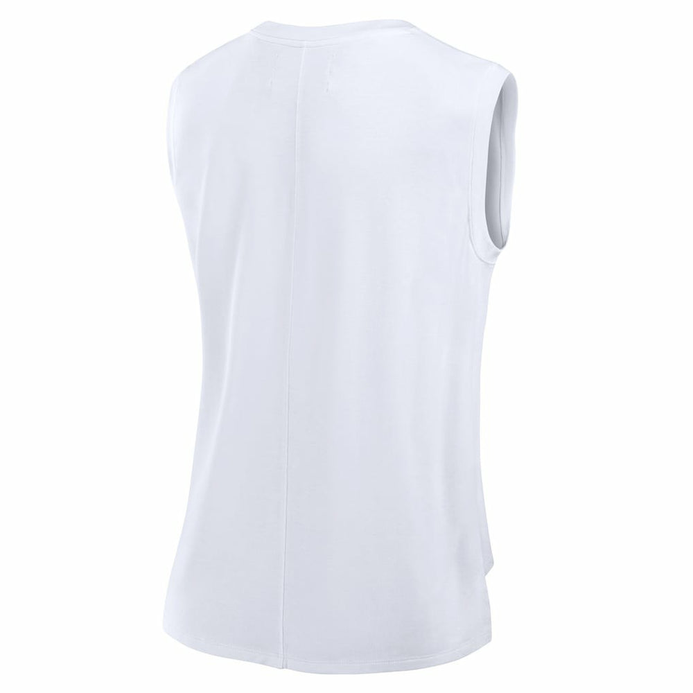 Baltimore Ravens Women's Studio Gym Tank Top White - Fanatics