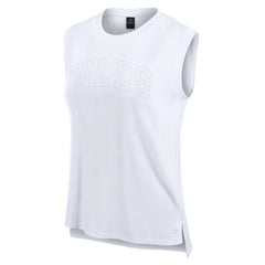 Buffalo Bills Women's Studio Gym Tank Top White - Fanatics