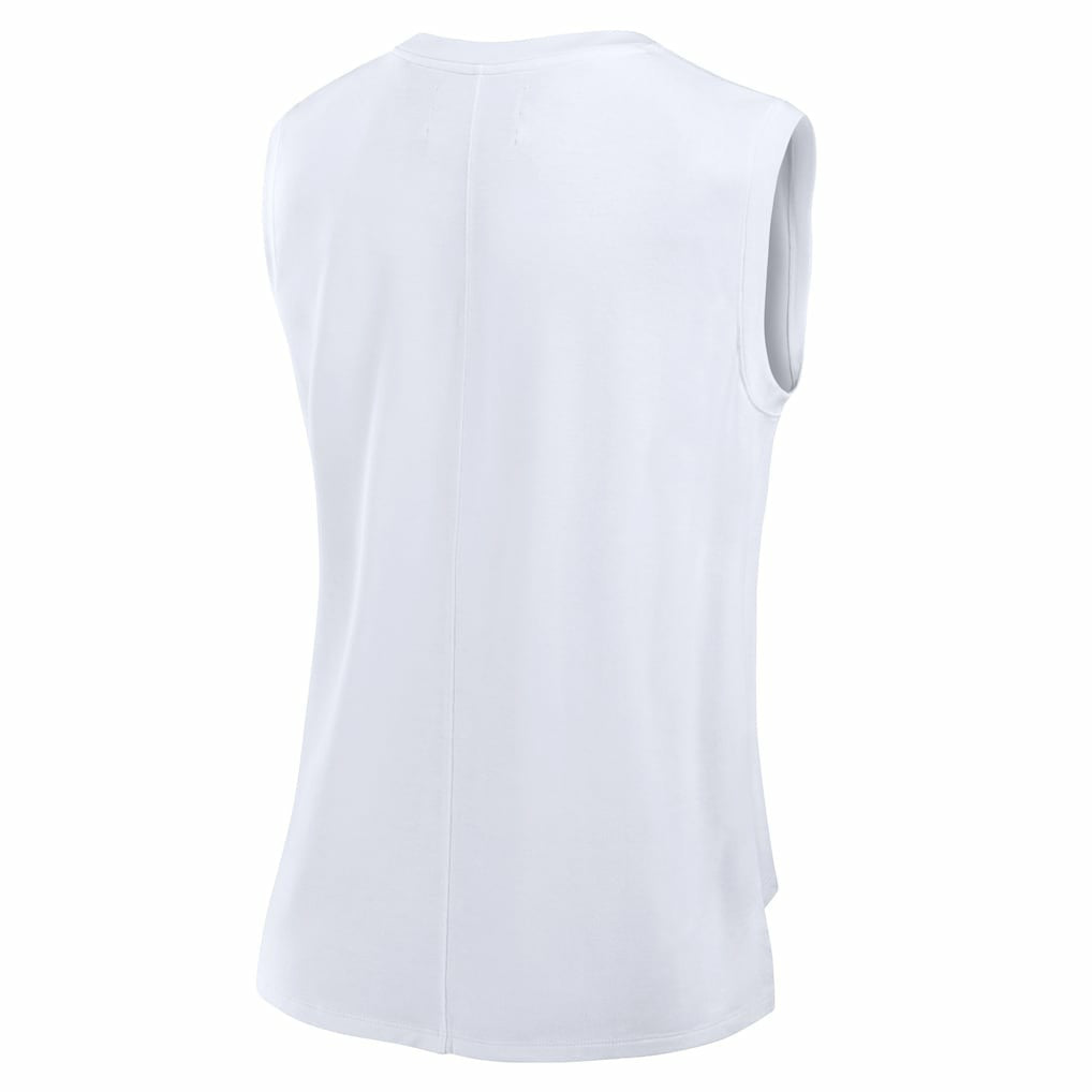 New Orleans Saints Women's Studio Gym Tank Top White - Fanatics