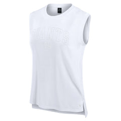 New York Giants Women's Studio Gym Tank Top White - Fanatics