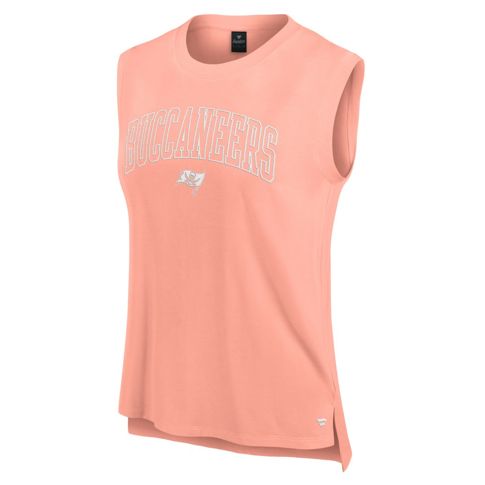 Tampa Bay Buccaneers Women's Studio Gym Tank Top Coral - Fanatics