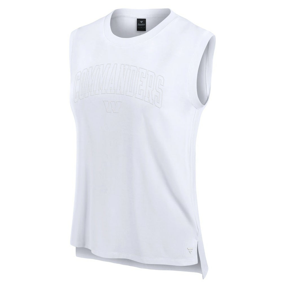 Washington Commanders Women's Studio Gym Tank Top White - Fanatics