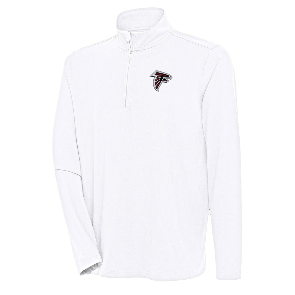 Atlanta Falcons Antigua Hunk Quarter-Zip Pullover Top White - NFL