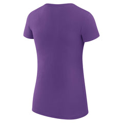 NBA - Charlotte Hornets G-III 4Her by Carl Banks Women's Super-Slim Fit Lightweight Filigree Logo T-Shirt - Purple