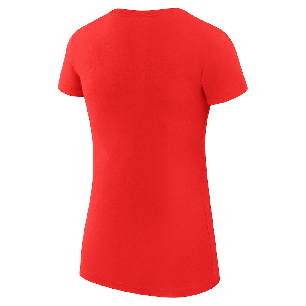NBA - Houston Rockets G-III 4Her by Carl Banks Women's Super-Slim Fit Lightweight Filigree Logo T-Shirt - Red
