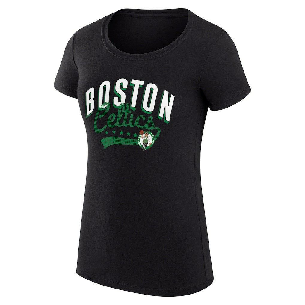 NBA - Boston Celtics G-III 4Her by Carl Banks Women's Super-Slim Fit Lightweight Filigree Logo T-Shirt - Black