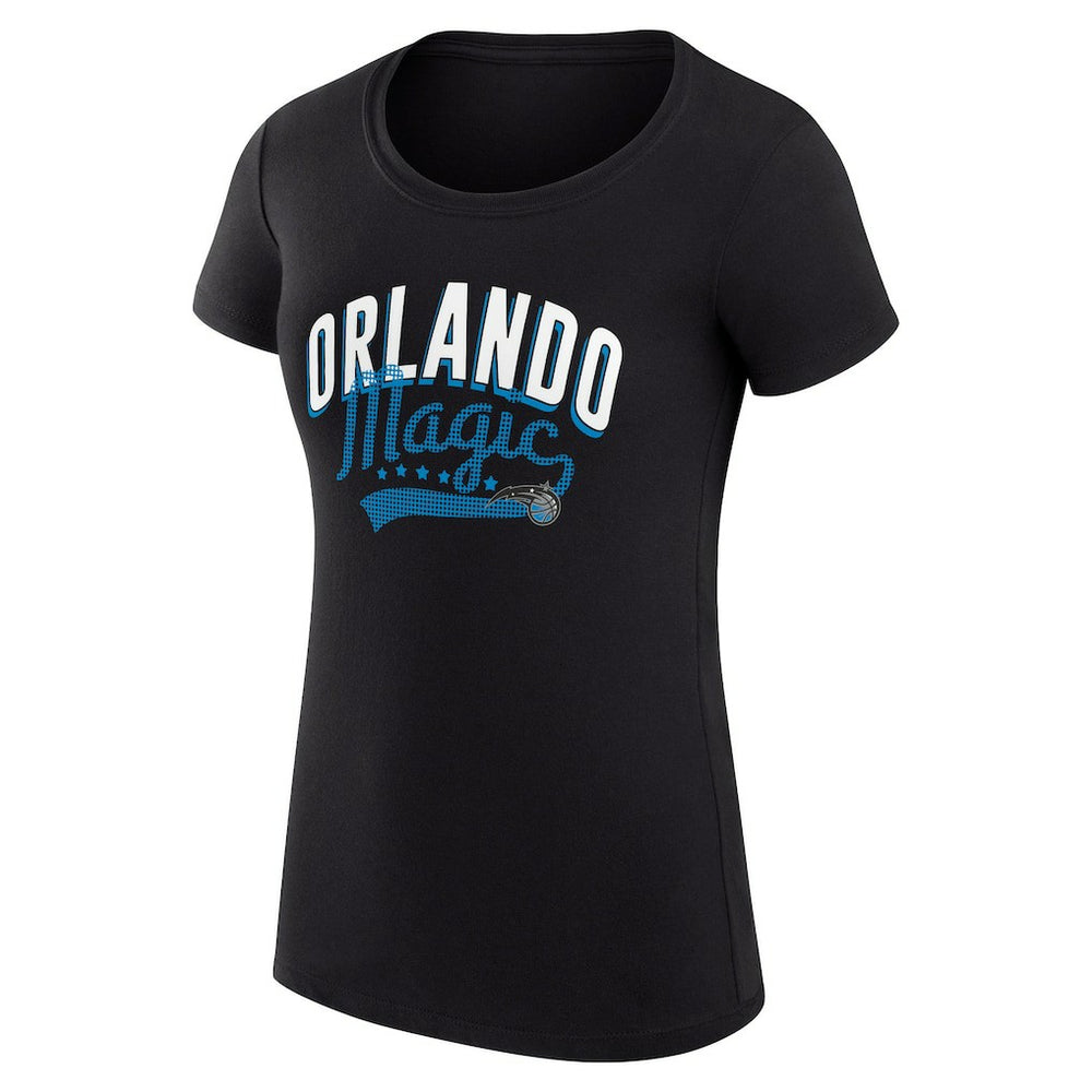 NBA - Orlando Magic G-III 4Her by Carl Banks Women's Super-Slim Fit Lightweight Filigree Logo T-Shirt - Black