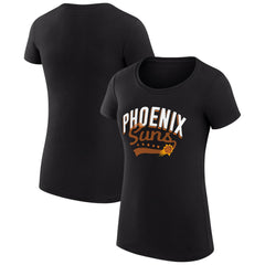 NBA - Phoenix Suns G-III 4Her by Carl Banks Women's Super-Slim Fit Lightweight Filigree Logo T-Shirt - Black