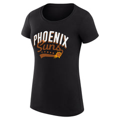 NBA - Phoenix Suns G-III 4Her by Carl Banks Women's Super-Slim Fit Lightweight Filigree Logo T-Shirt - Black