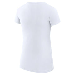 NBA - Detroit Pistons G-III 4Her by Carl Banks Women's Super-Slim Fit Lightweight Filigree Logo T-Shirt - White