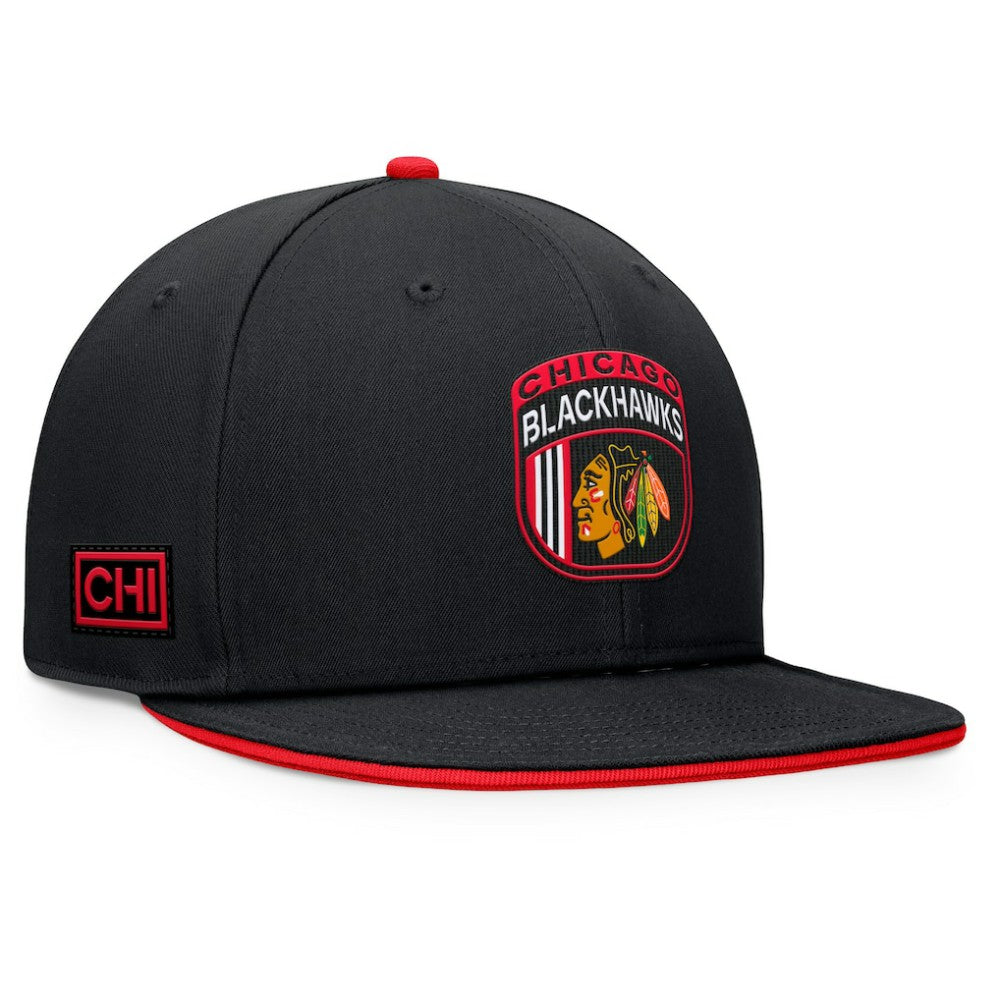 Chicago Blackhawks Fanatics 2024 NHL Draft Snapback Hat Black