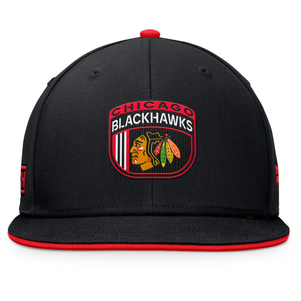 Chicago Blackhawks Fanatics 2024 NHL Draft Snapback Hat Black