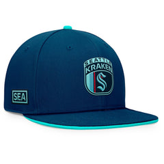 Seattle Kraken Fanatics 2024 NHL Draft Snapback Hat Deep Sea Blue