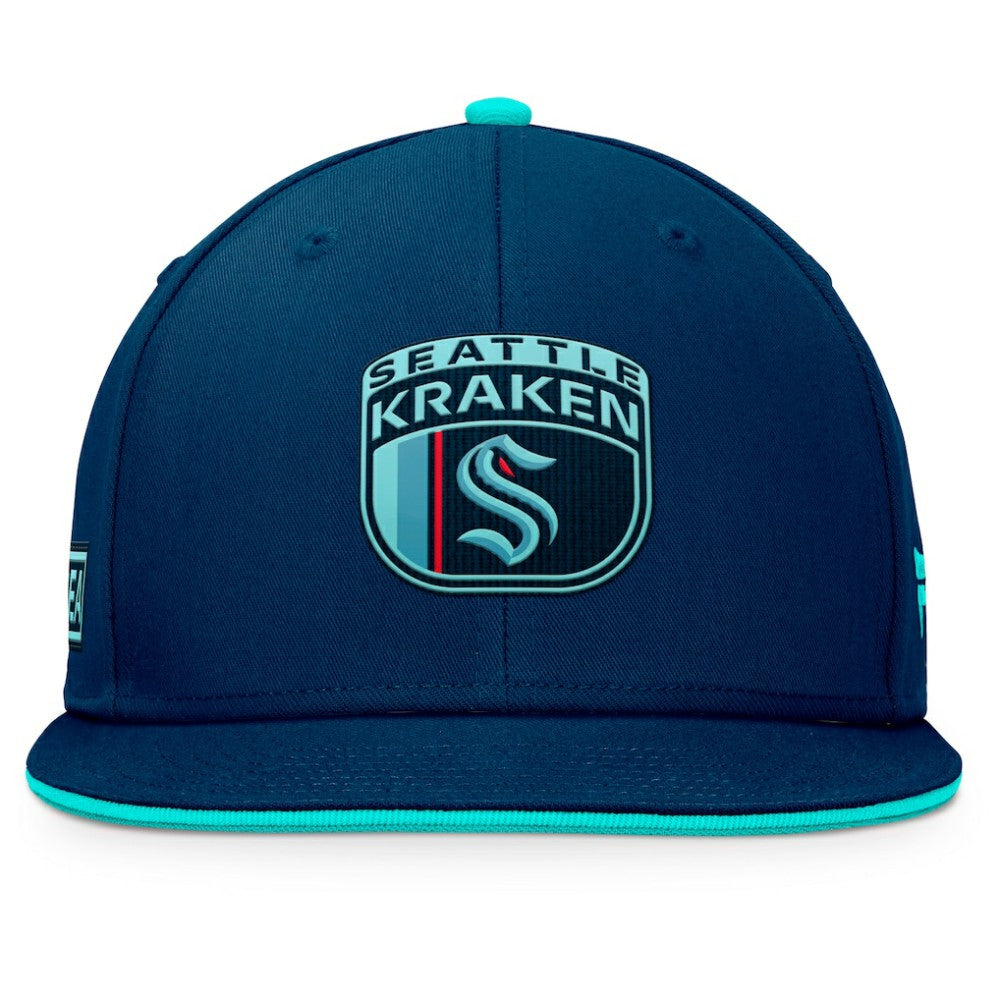 Seattle Kraken Fanatics 2024 NHL Draft Snapback Hat Deep Sea Blue