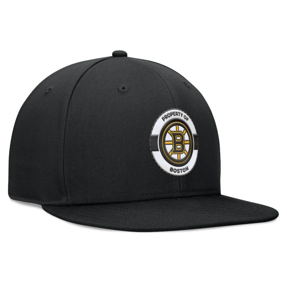 Boston Bruins Fanatics Authentic Pro Training Camp Snapback Hat Black