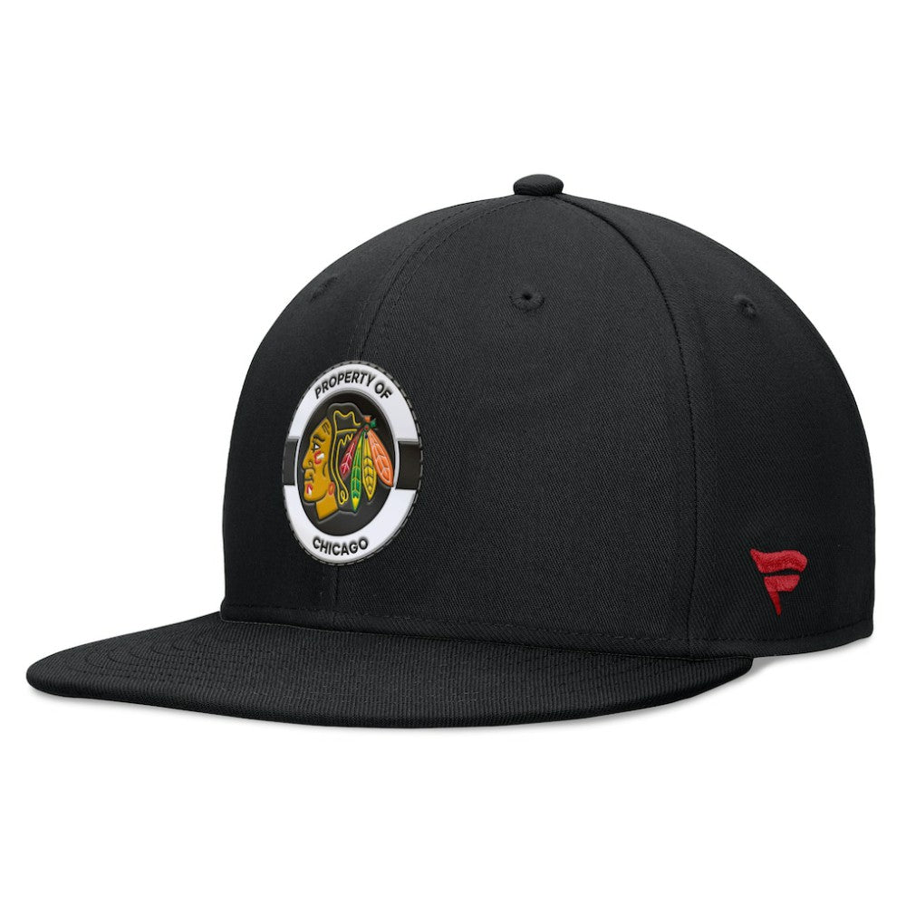 Chicago Blackhawks Fanatics Authentic Pro Training Camp Snapback Hat Black