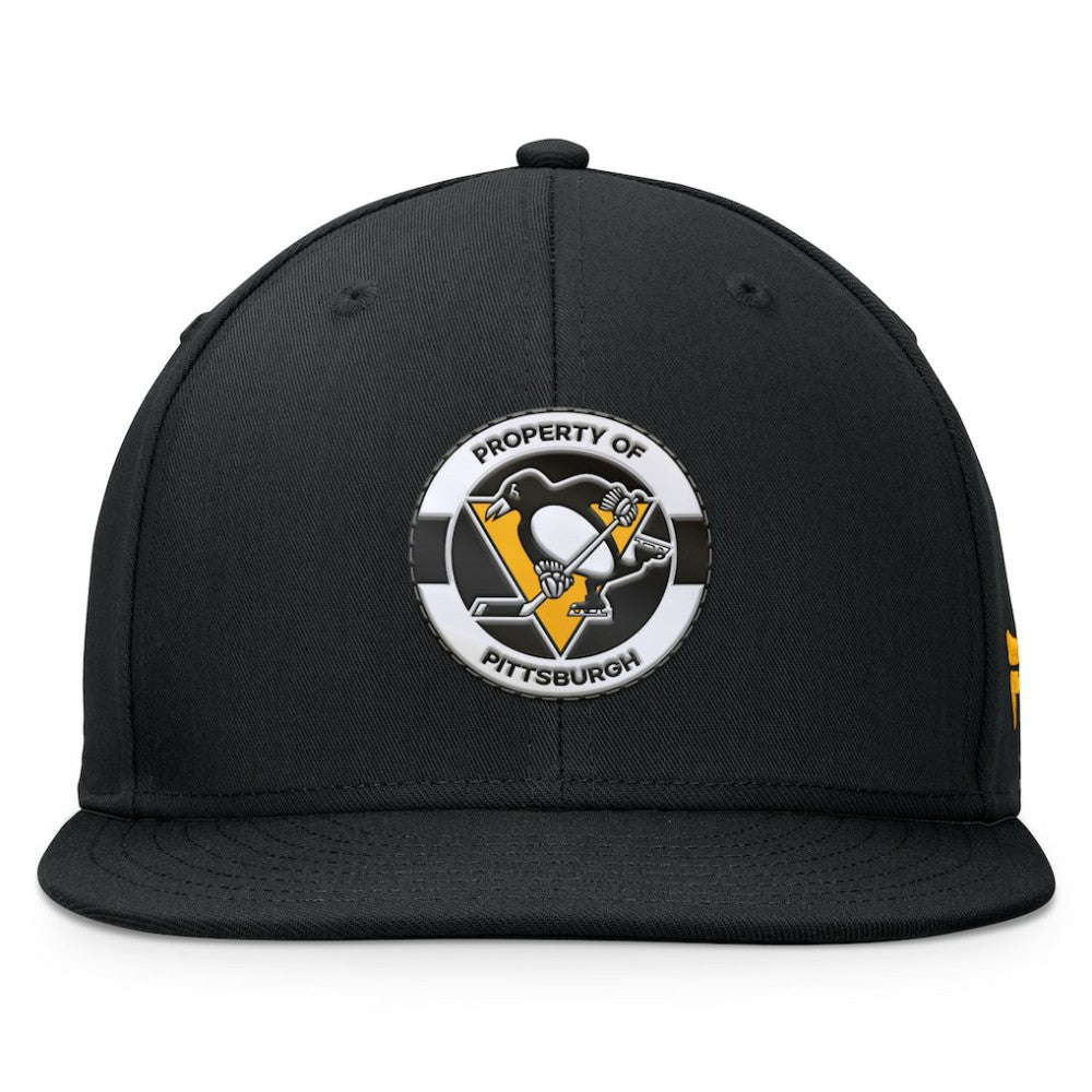 Pittsburgh Penguins Fanatics Authentic Pro Training Camp Snapback Hat Black