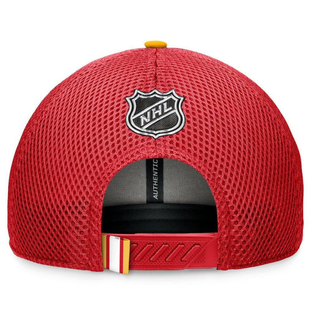 Calgary Flames - Fanatics 2024 NHL Draft On Stage Trucker Adjustable Hat Red