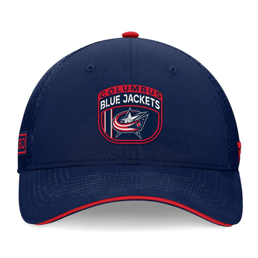 Columbus Blue Jackets - Fanatics 2024 NHL Draft On Stage Trucker Adjustable Hat Navy