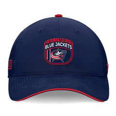 Columbus Blue Jackets - Fanatics 2024 NHL Draft On Stage Trucker Adjustable Hat Navy