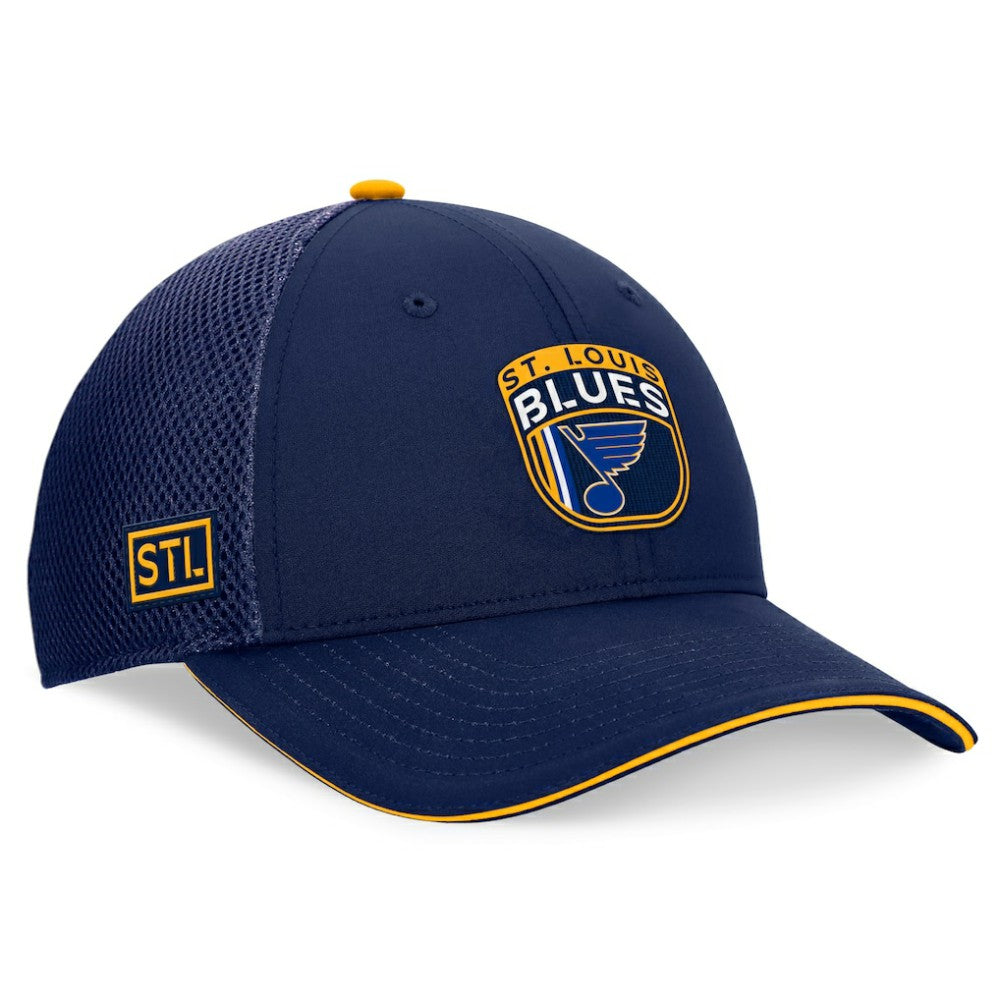 St. Louis Blues - Fanatics 2024 NHL Draft On Stage Trucker Adjustable Hat Navy