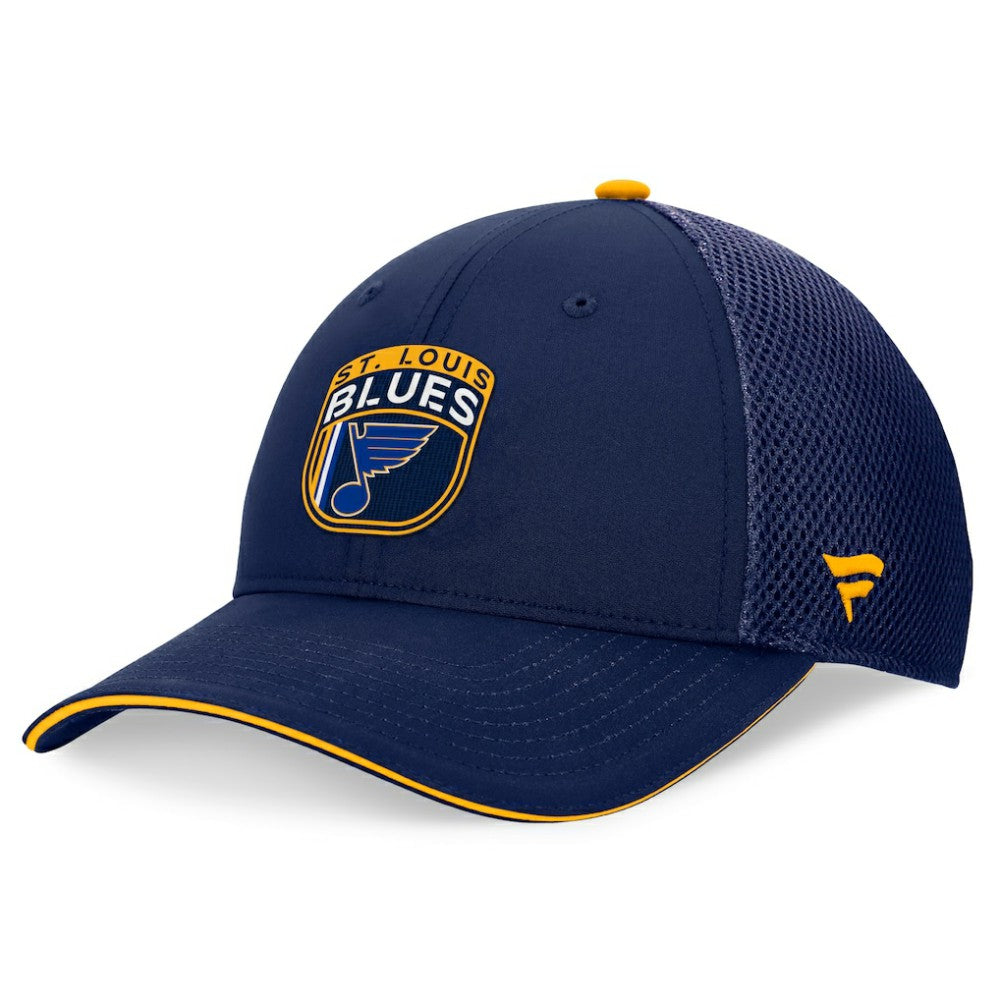 St. Louis Blues - Fanatics 2024 NHL Draft On Stage Trucker Adjustable Hat Navy