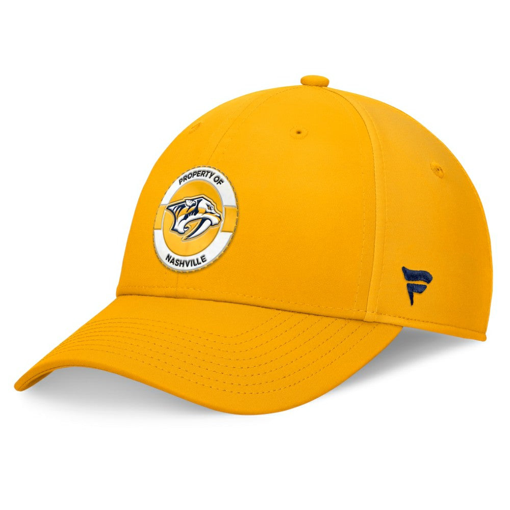 Nashville Predators - Fanatics Authentic Pro Training Camp Flex Hat Gold