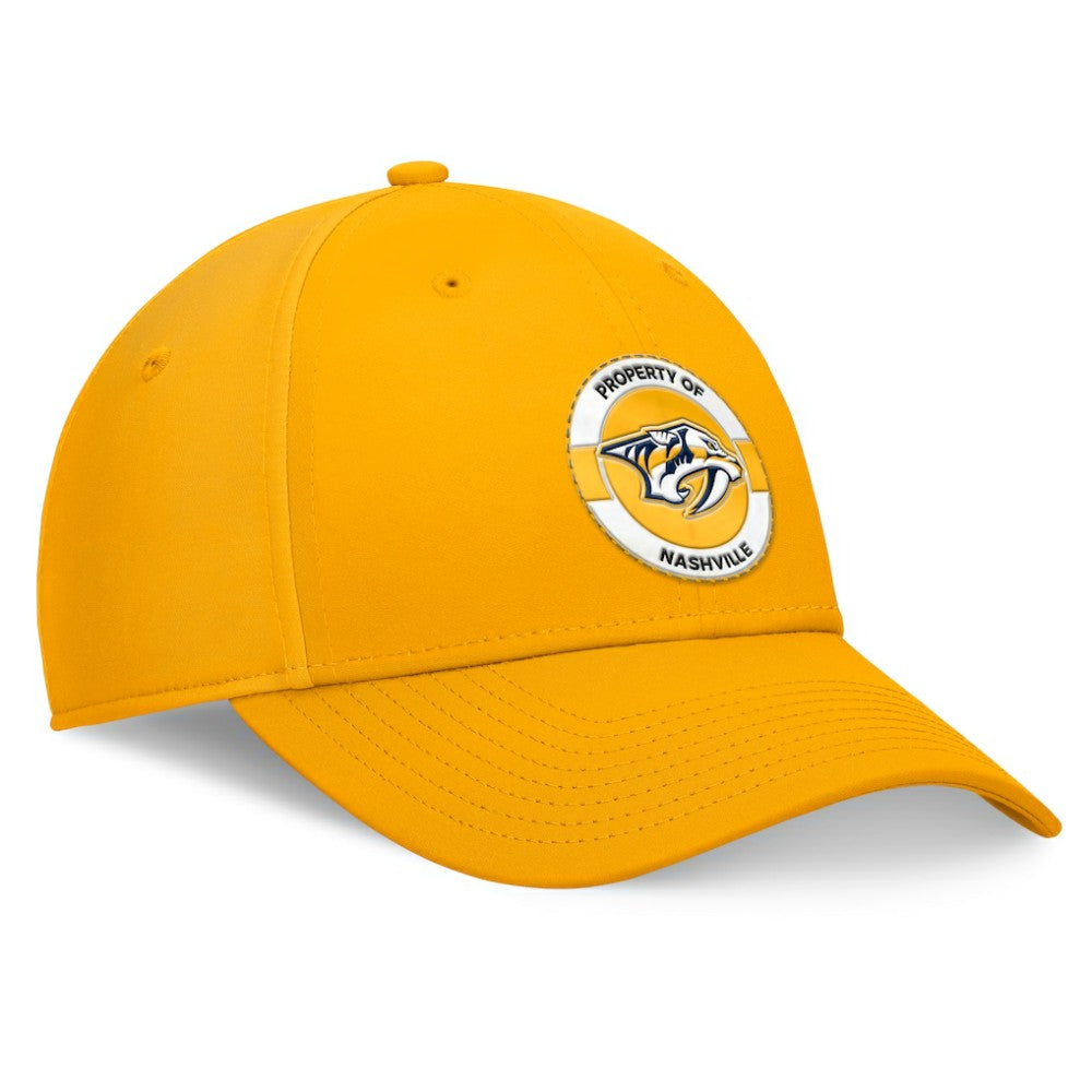Nashville Predators - Fanatics Authentic Pro Training Camp Flex Hat Gold