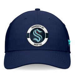Seattle Kraken Fanatics Authentic Pro Training Camp Flex Hat Deep Sea Blue