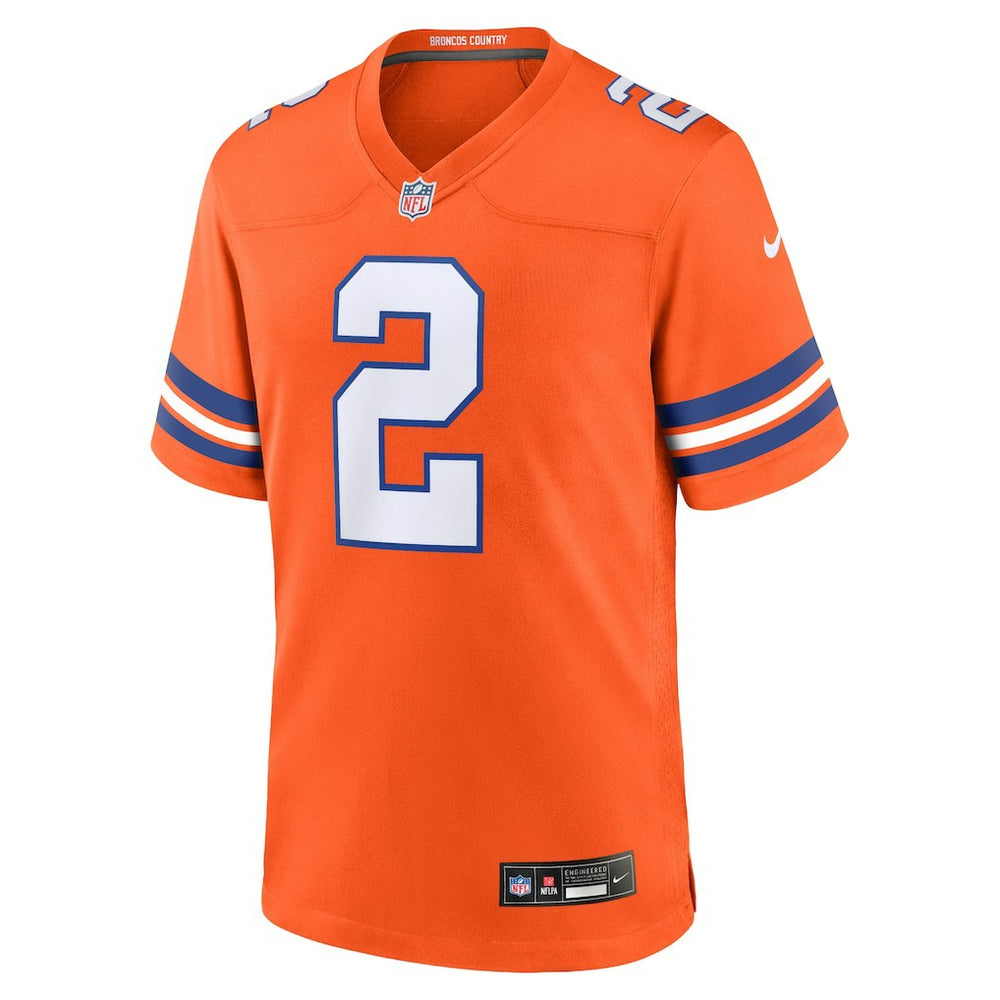 Patrick Surtain II Denver Broncos Mile High Collection 1977 Throwback Player Game Jersey Orange - Nike