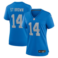 Amon-Ra St. Brown Detroit Lions Women's Alternate Game Jersey Blue - Nike