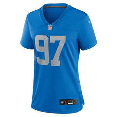 Aidan Hutchinson Detroit Lions Women's Alternate Game Jersey Blue - Nike