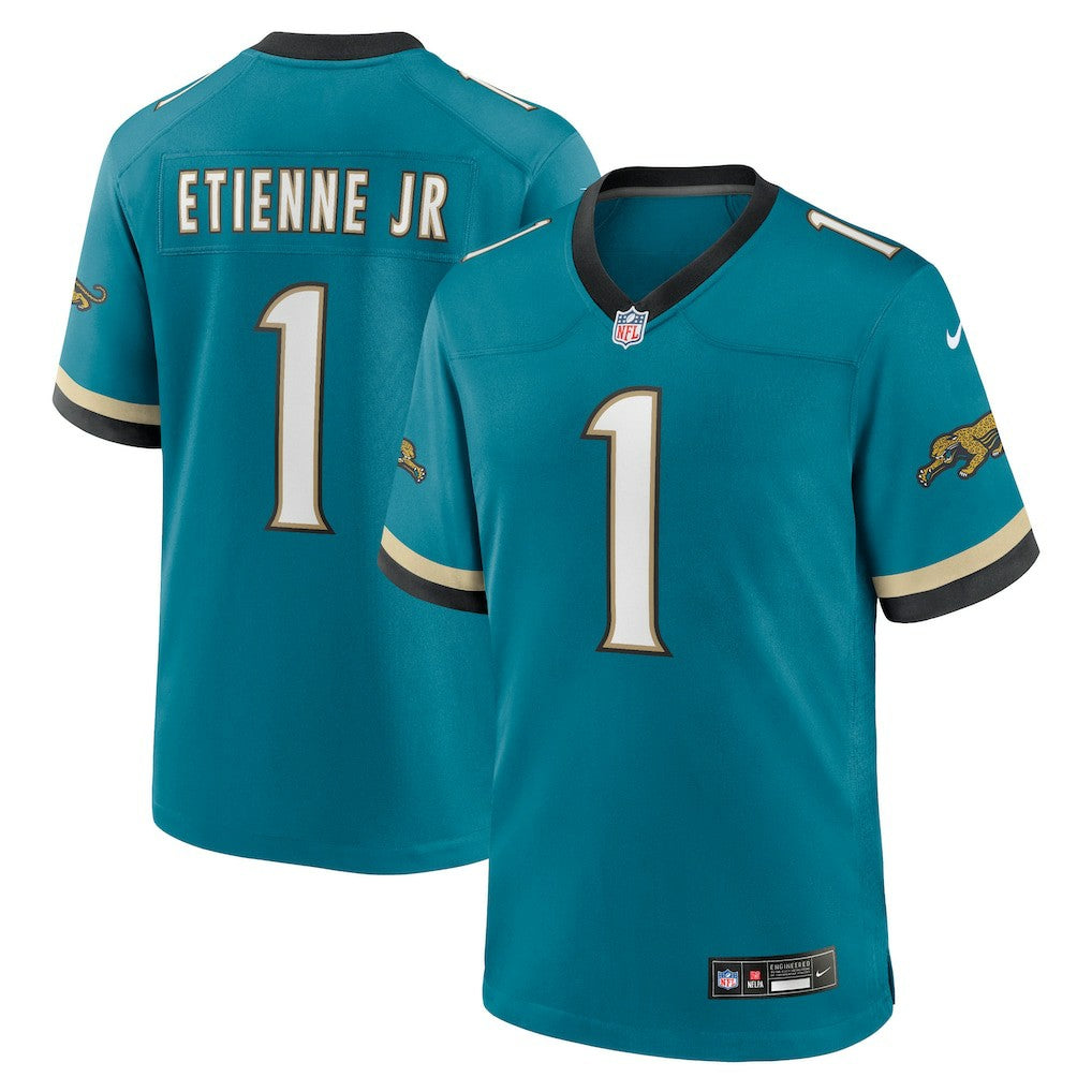 Travis Etienne Jr Jacksonville Jaguars Prowler Throwback Player Game Jersey Teal - Nike