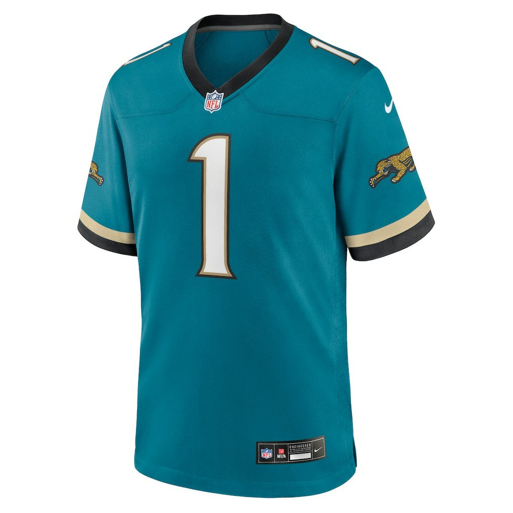 Travis Etienne Jr Jacksonville Jaguars Prowler Throwback Player Game Jersey Teal - Nike