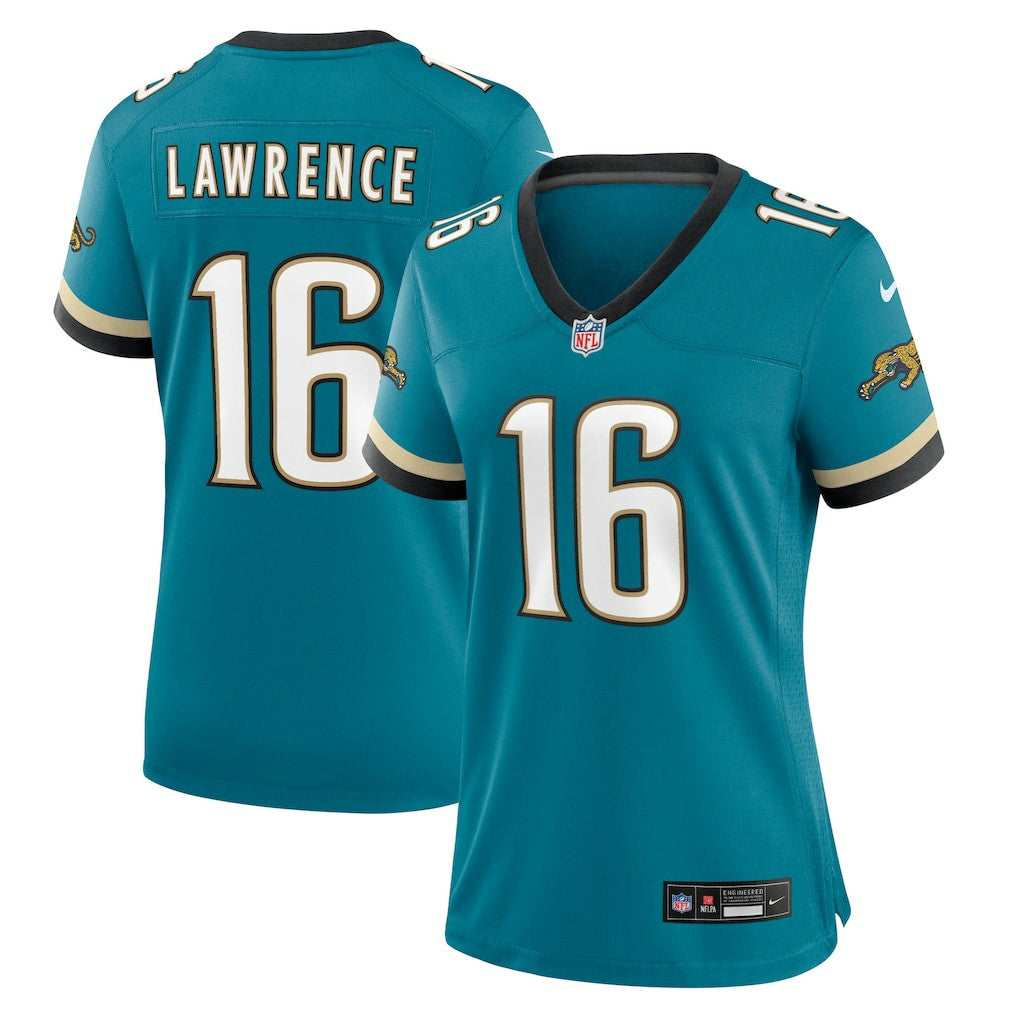 Trevor Lawrence Jacksonville Jaguars Women's Prowler Throwback Game Jersey - Teal | NFL Jerseys