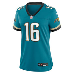 Trevor Lawrence Jacksonville Jaguars Women's Prowler Throwback Game Jersey Teal - Nike