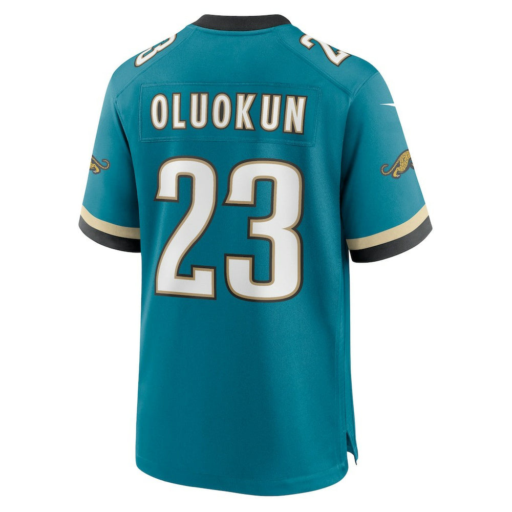 Foye Oluokun Jacksonville Jaguars Prowler Throwback Player Game Jersey Teal - Nike