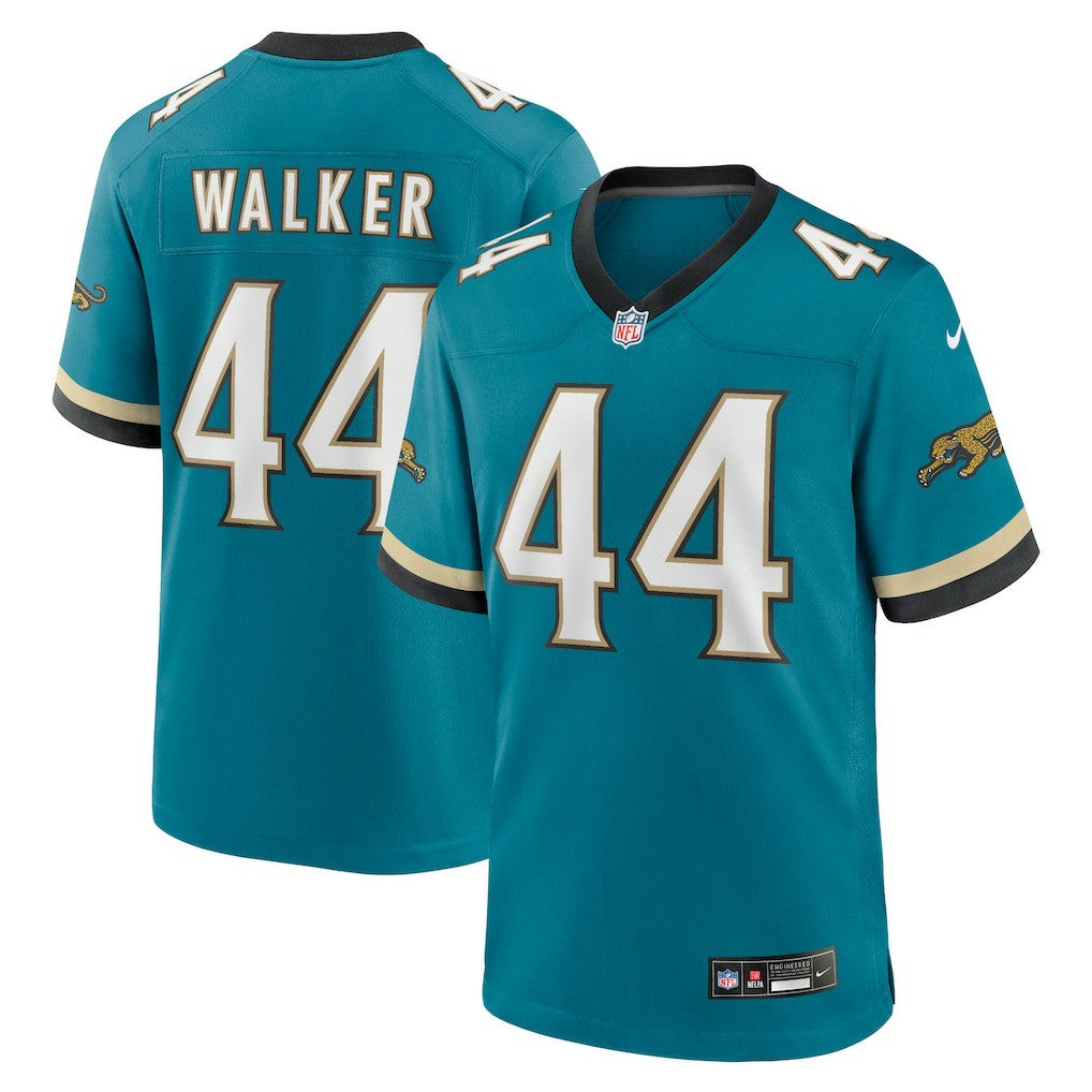 Travon Walker Jacksonville Jaguars Prowler Throwback Player Game Jersey Teal - Nike