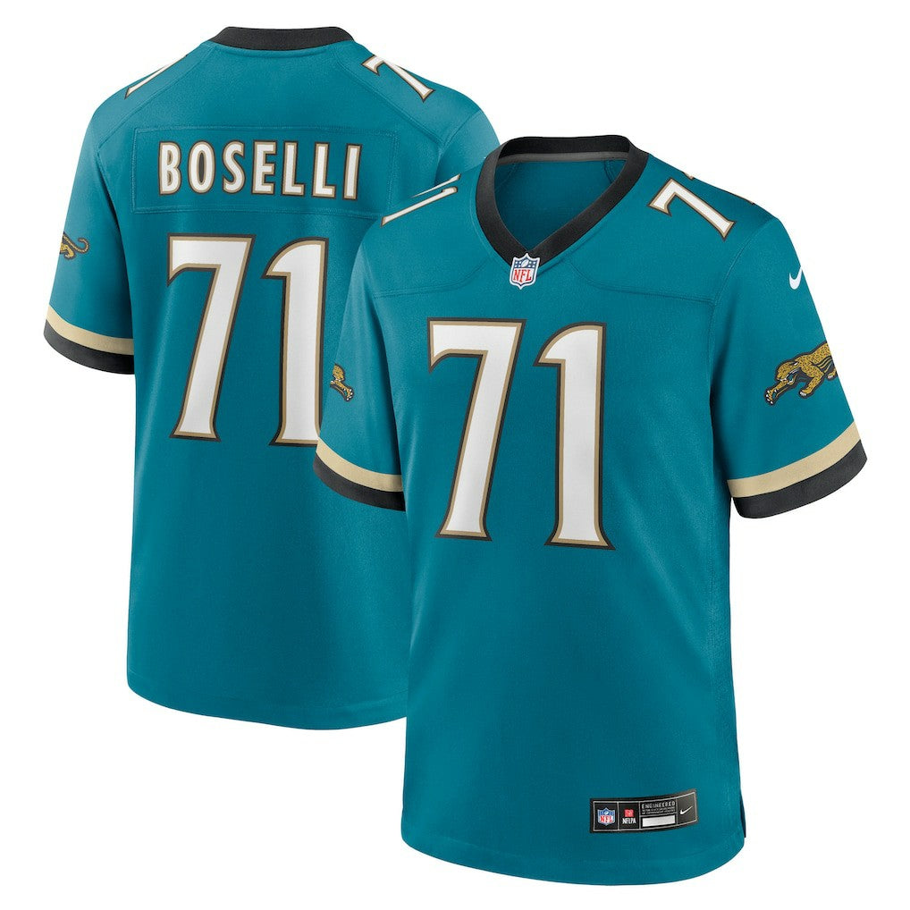 Tony Boselli Jacksonville Jaguars Prowler Throwback Retired Player Game Jersey Teal - Nike