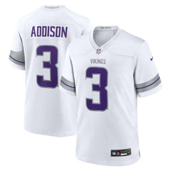 Jordan Addison Minnesota Vikings Alternate Game Player Jersey White - Nike