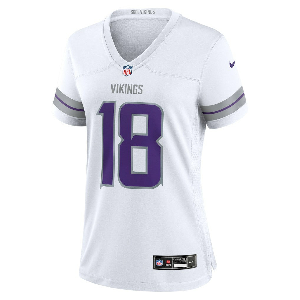 Justin Jefferson Minnesota Vikings Women's Alternate Game Player Jersey White - Nike