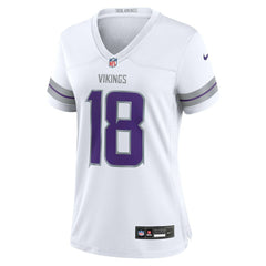 Justin Jefferson Minnesota Vikings Women's Alternate Game Player Jersey White - Nike