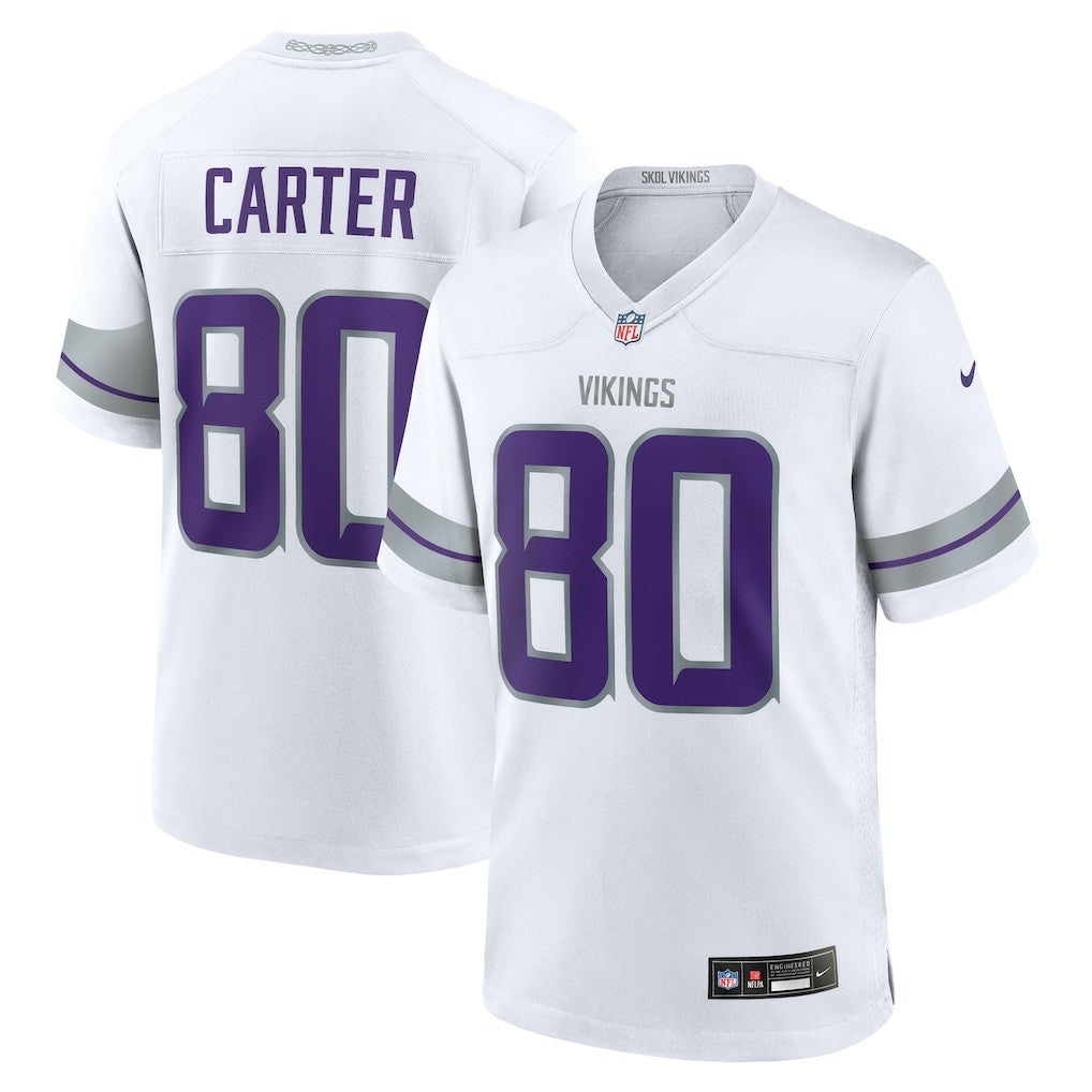 Cris Carter Minnesota Vikings Alternate Retired Player Game Jersey White - Nike