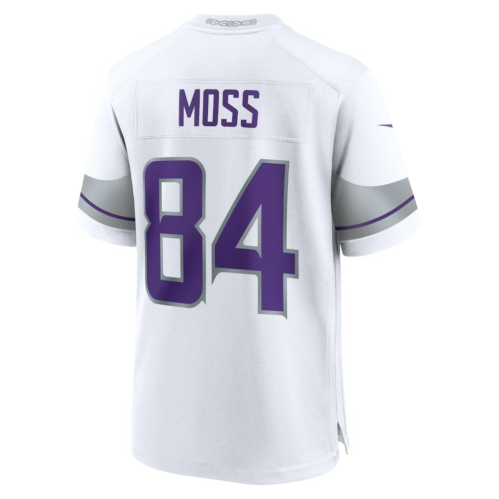 Randy Moss Minnesota Vikings Alternate Retired Player Game Jersey - White | NFL Jerseys
