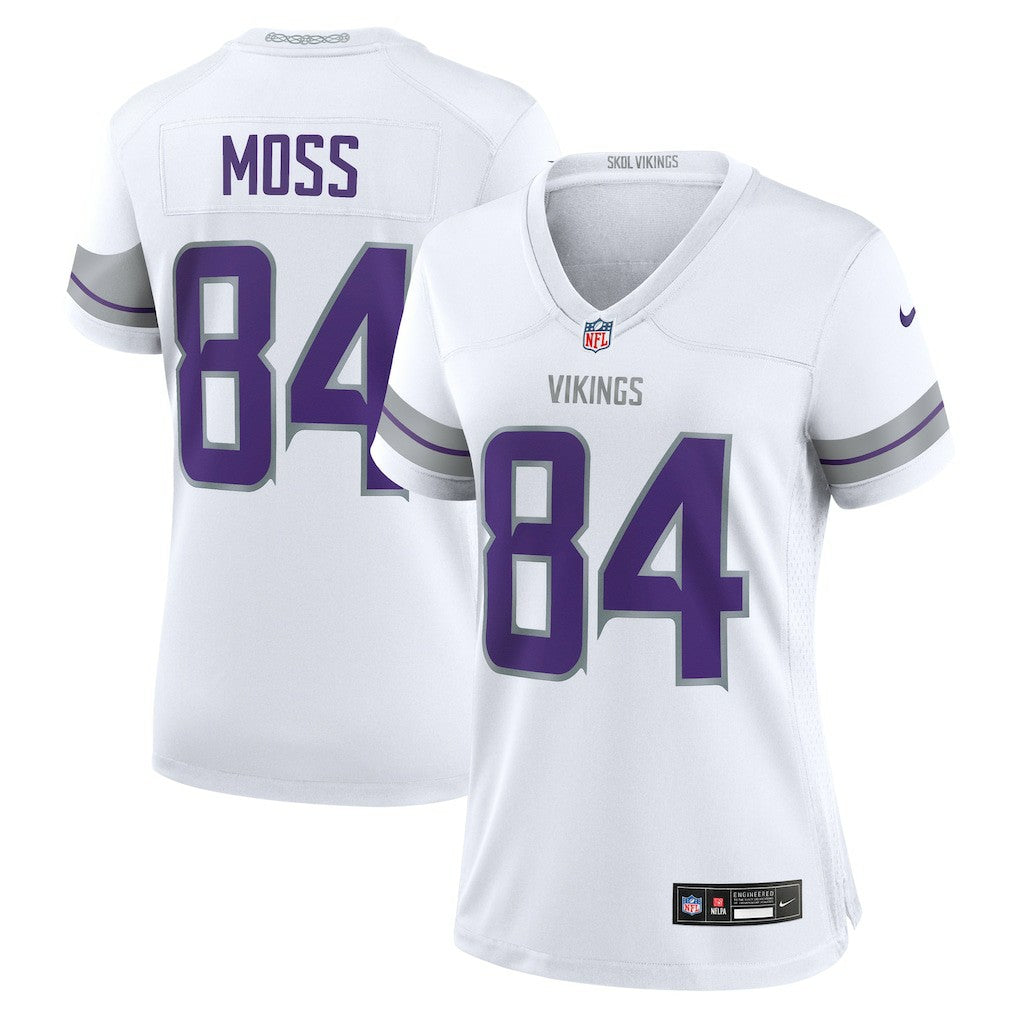 Randy Moss Minnesota Vikings Women's Alternate Retired Player Game Jersey White - Nike
