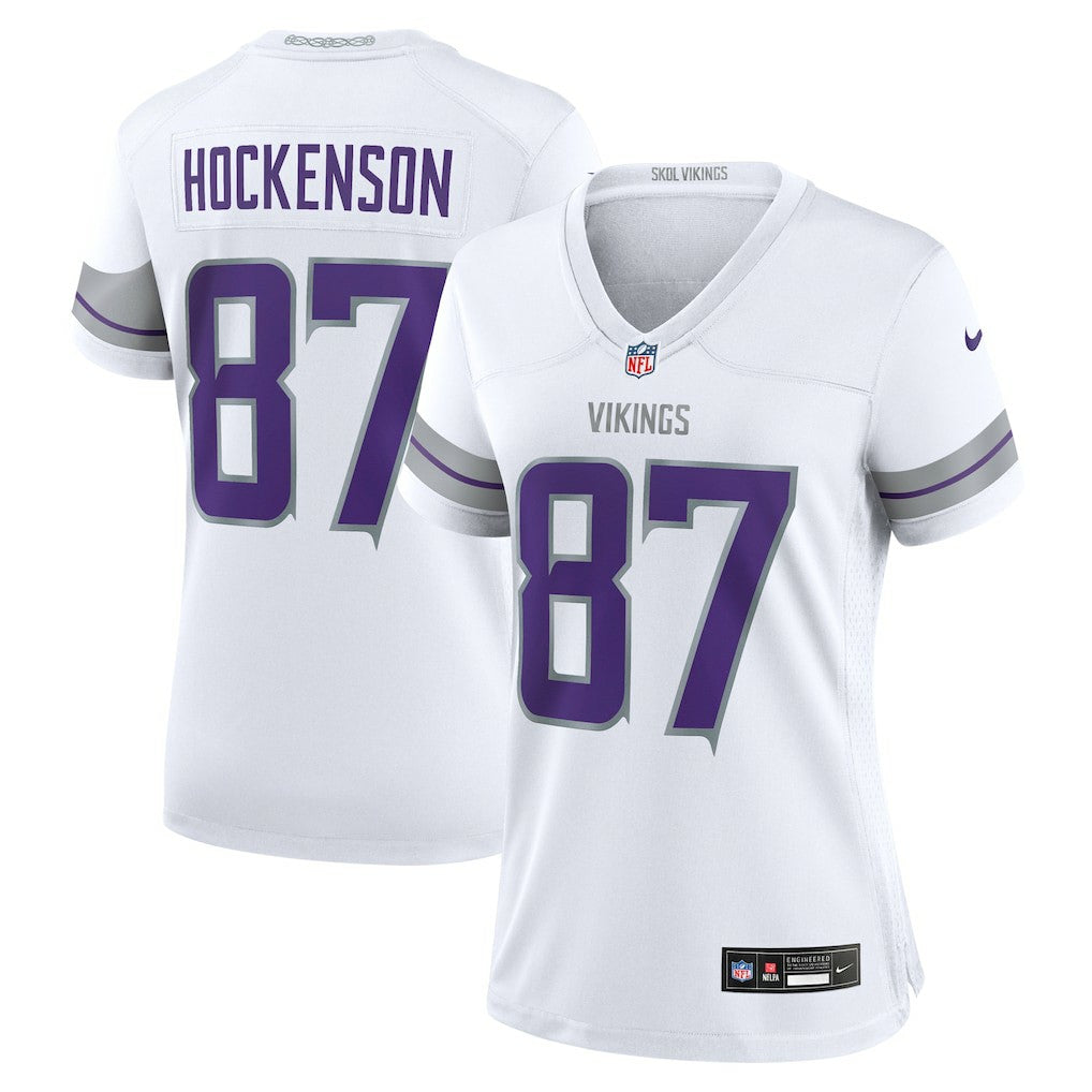 T.J. Hockenson Minnesota Vikings Women's Alternate Game Player Jersey White - Nike