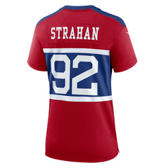 Michael Strahan New York Giants Women's Alternate Retired Player Game Jersey Century Red - Nike