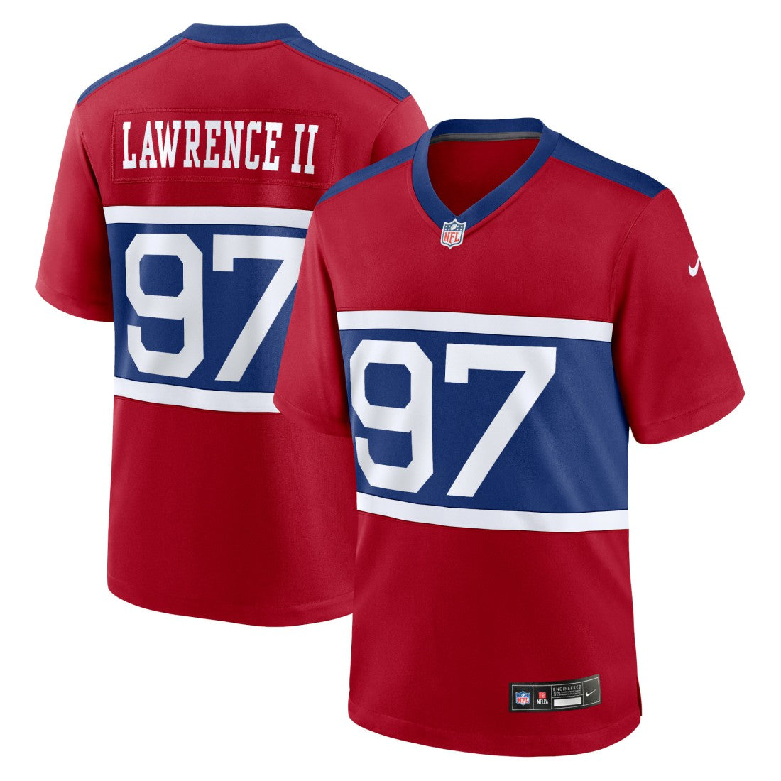 Dexter Lawrence II New York Giants Alternate Player Game Jersey Century Red - Nike