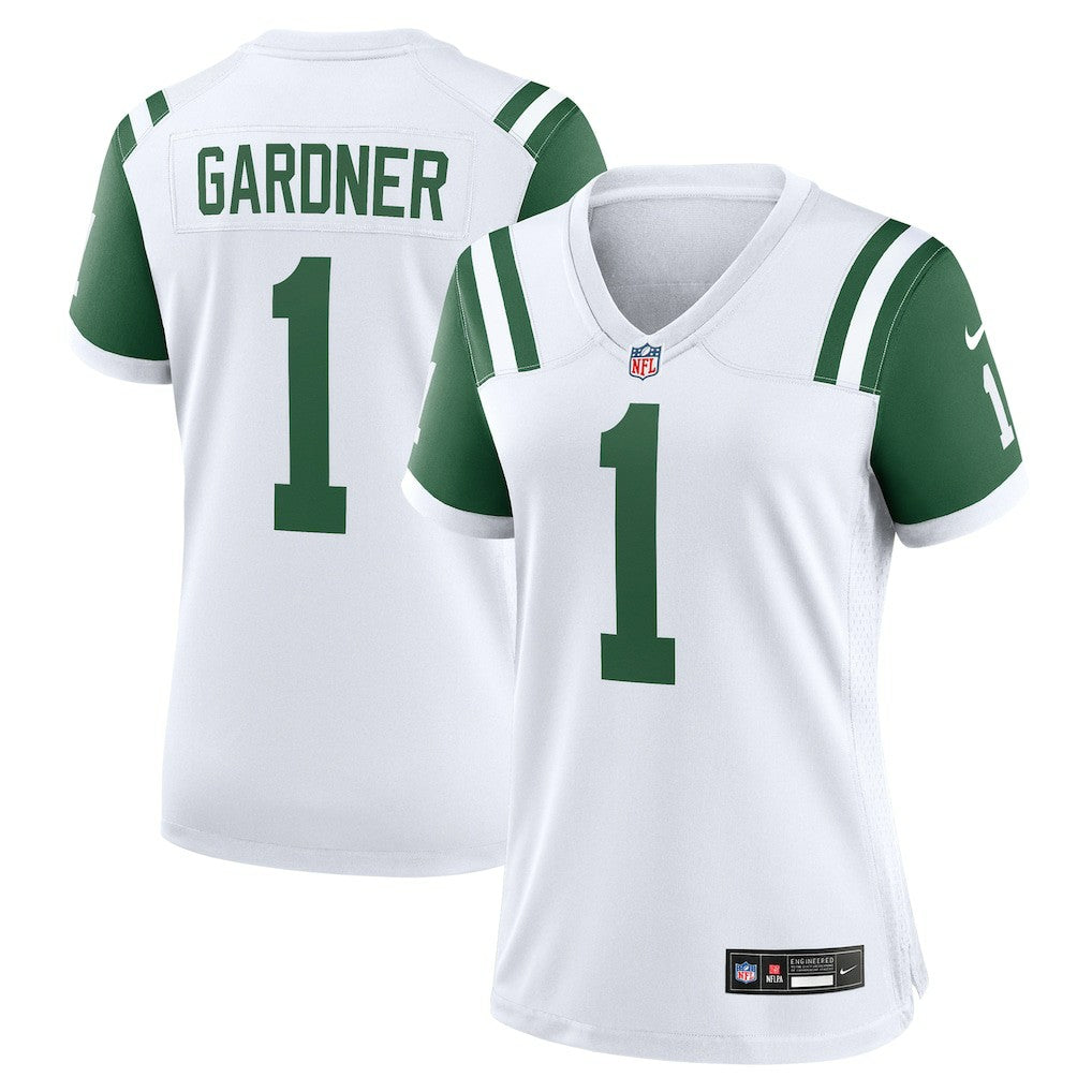 Ahmad Sauce Gardner New York Jets Women's Classic Alternate Game Jersey White - Nike