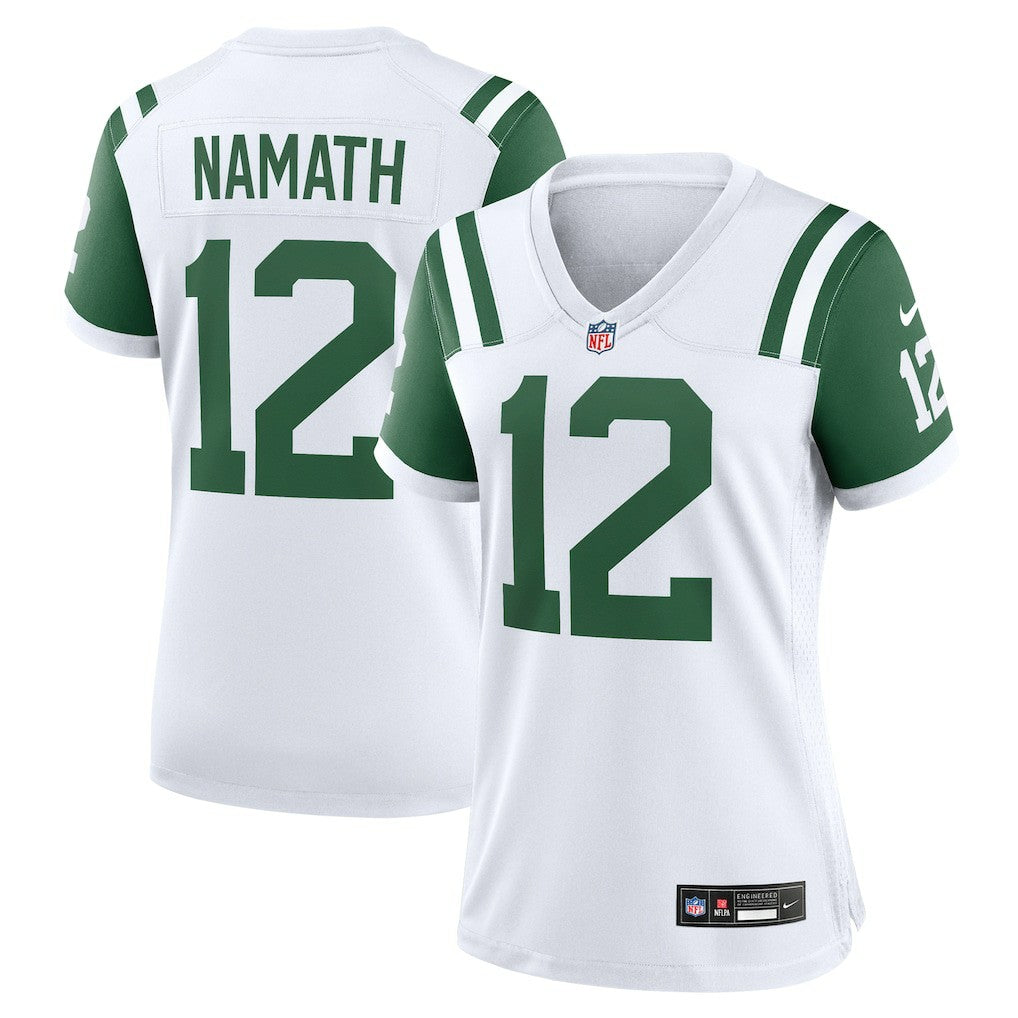 Joe Namath New York Jets Women's Classic Alternate Retired Player Game Jersey White - Nike